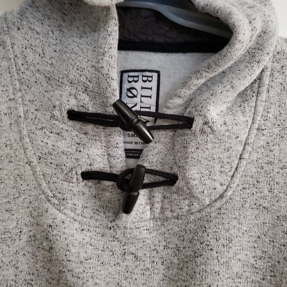 EUC BILLABONG premium pullover button clasp handwarmer pocket hoodie (S) - Picture 4 of 6